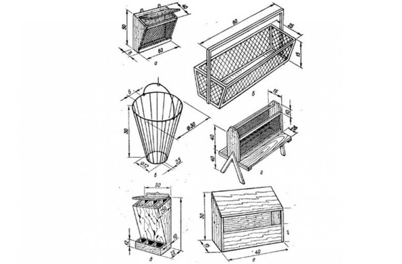 Чертежи кормушек
